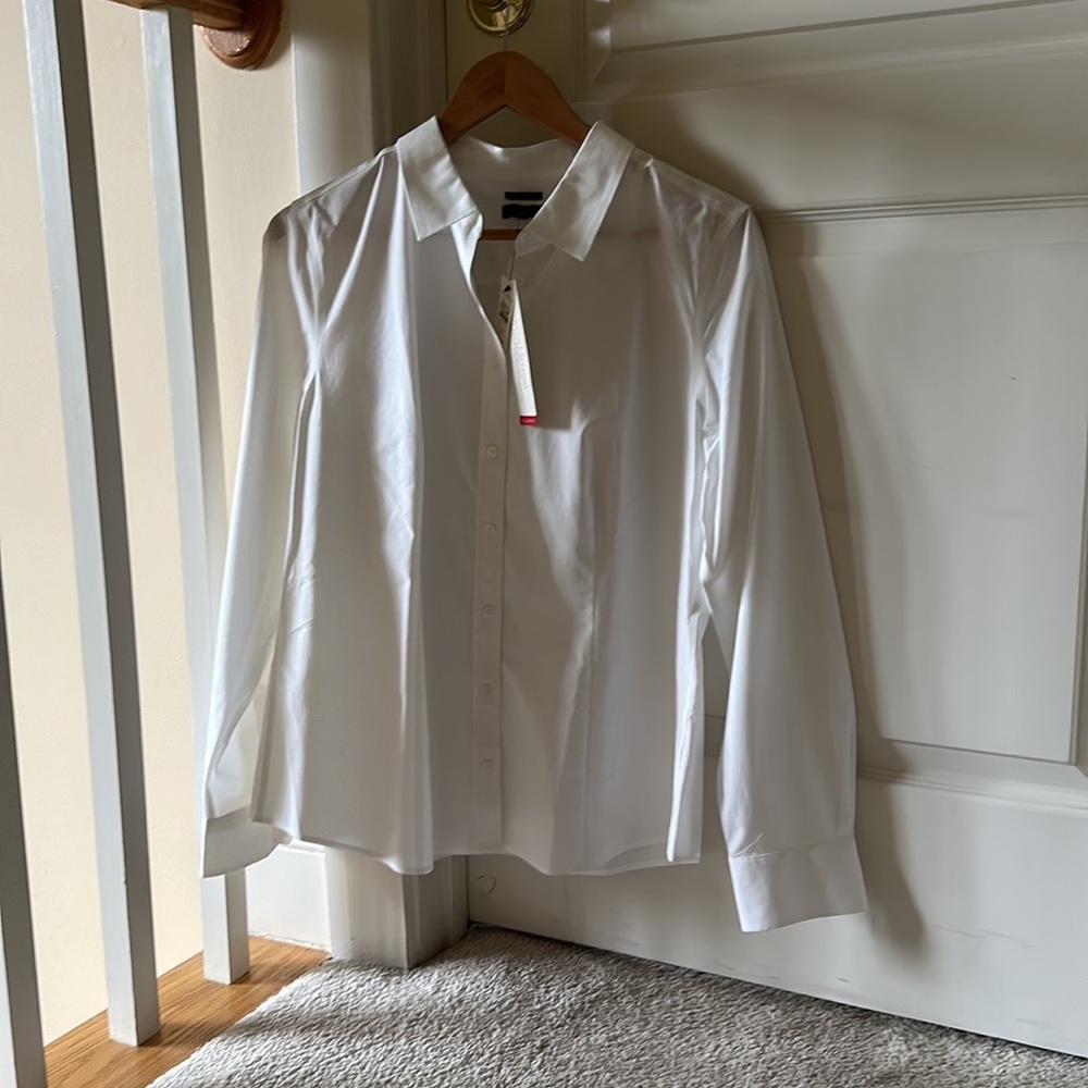 Talbots Long Sleeve Cotton Blouse, 12 NWT